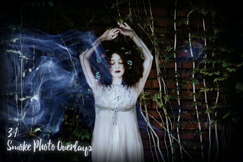 34款烟雾照片叠加画面效果预设