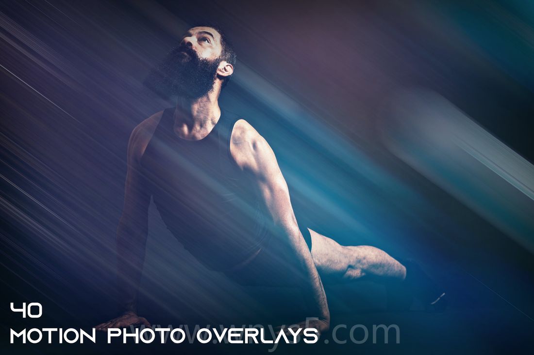 40款光束照片叠加画面效果预设