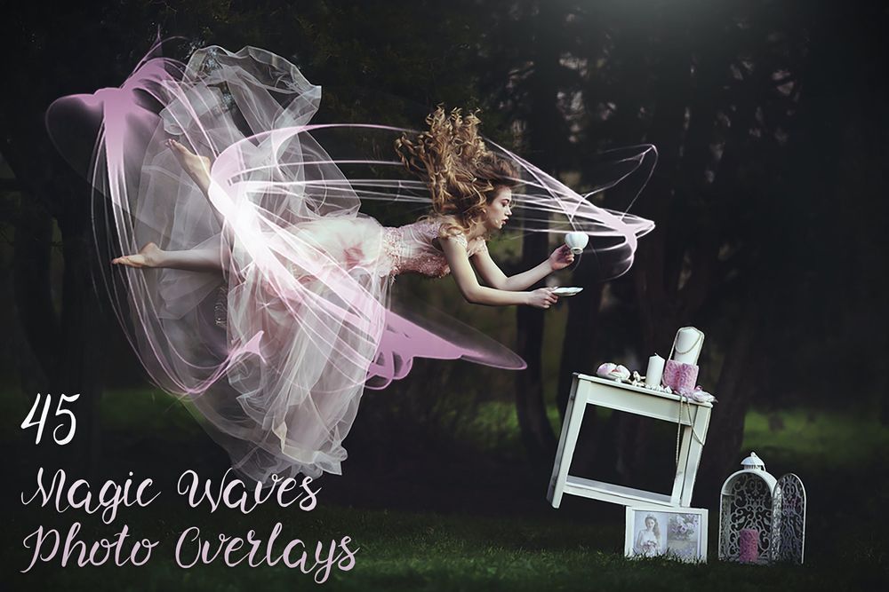 45款魔幻光波照片叠加画面效果预设