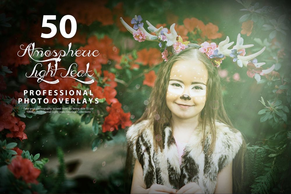 50款大气漏光照片叠加画面效果预设