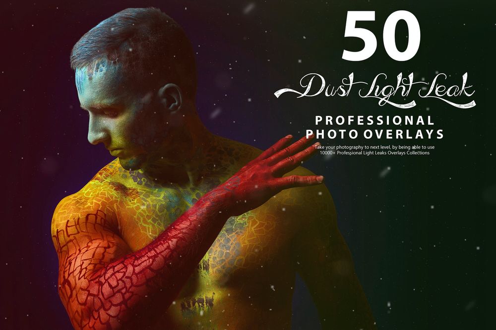 50款灰尘漏光照片叠加画面效果预设