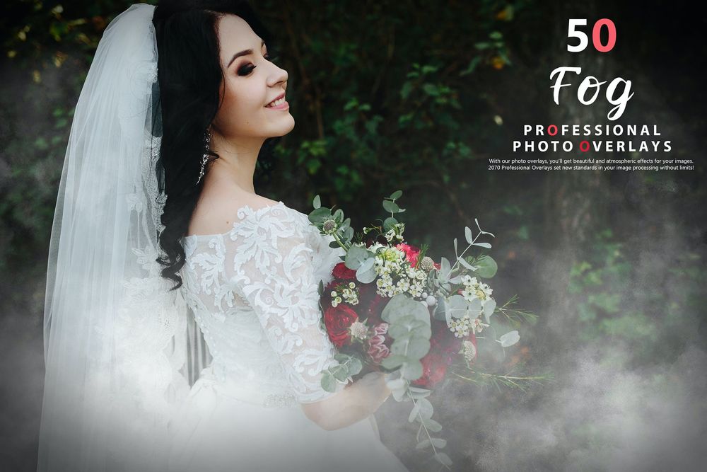 50款雾气照片叠加户外场景环境主题拍照预设