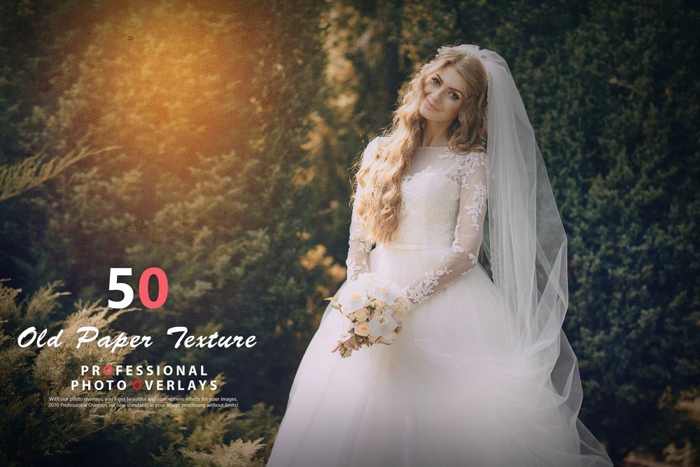 50款旧照纹理画面叠加照片效果预设