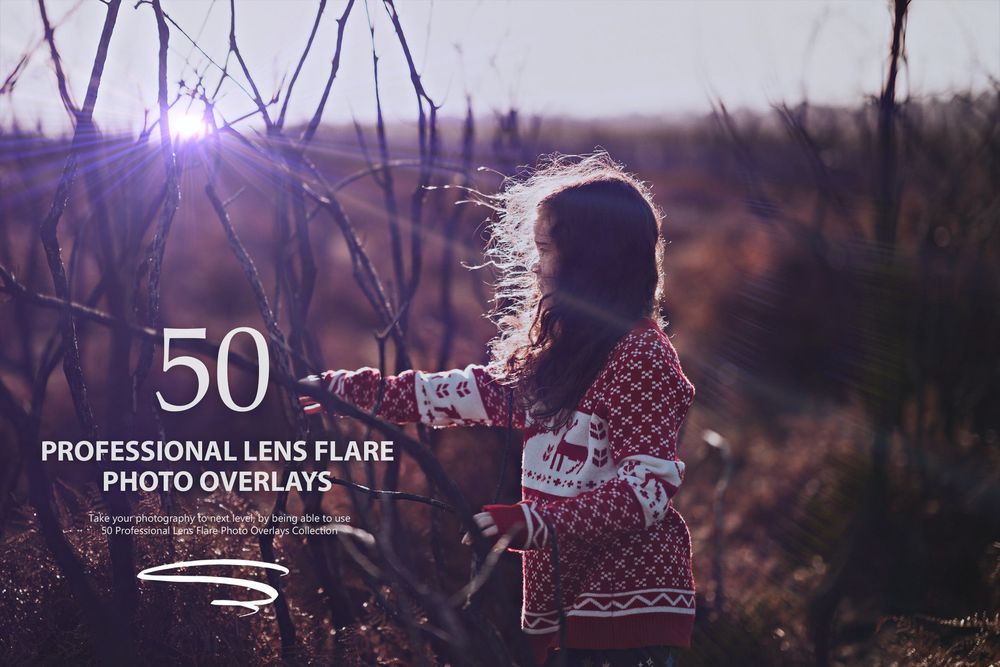 50款专业镜头光晕照片叠加效果预设Vol 1