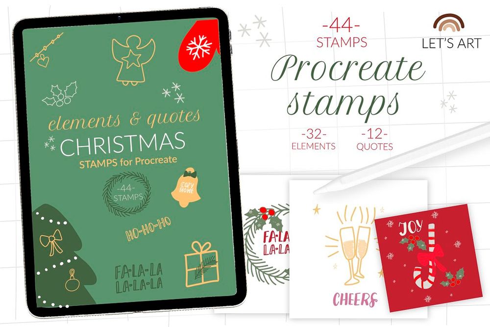 圣诞邮票主题画面效果预设