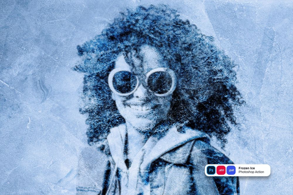 冰冻的冰画面质感预设