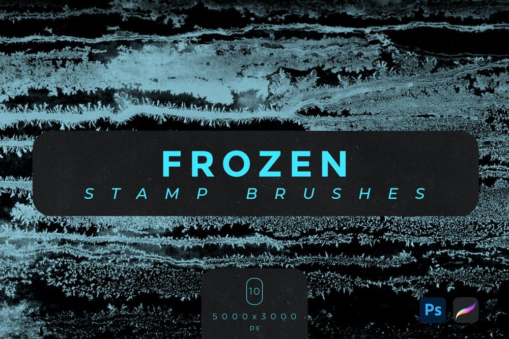 冻结的印花画笔效果预设