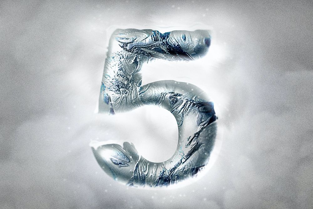 冰铬合金质感字体特效画面预设