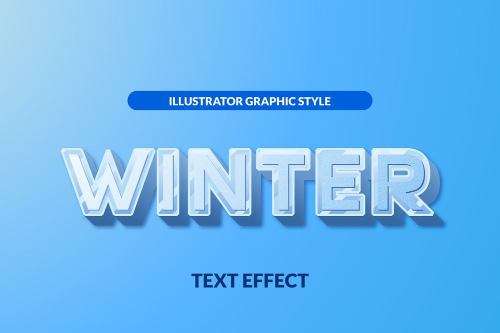 冬季文字效果