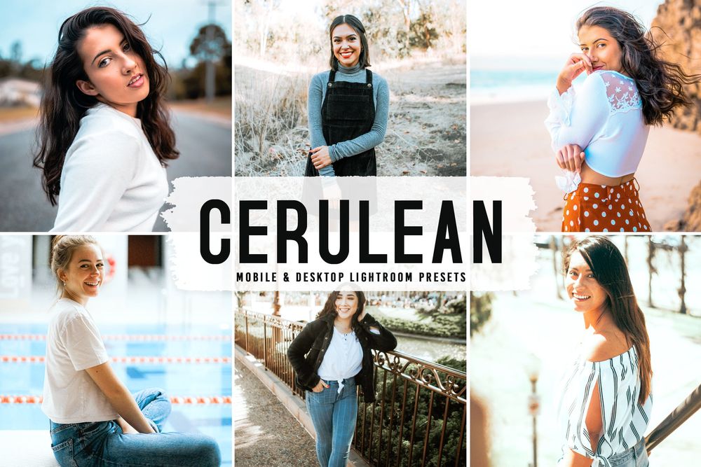 天蓝色调画面质感效果预设