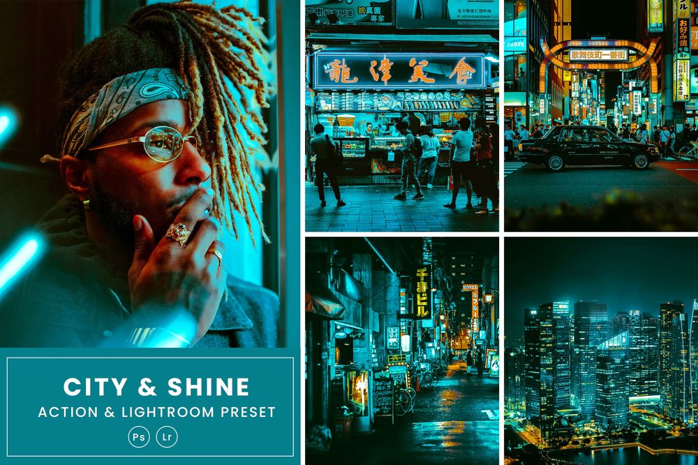 闪耀中的城市生活主题照预设