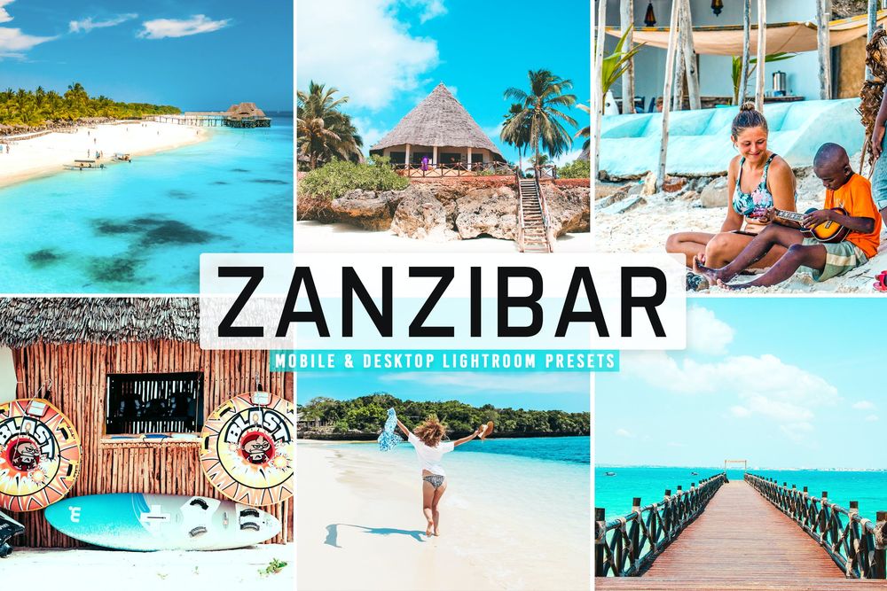 桑给巴尔旅行胜地画面预设