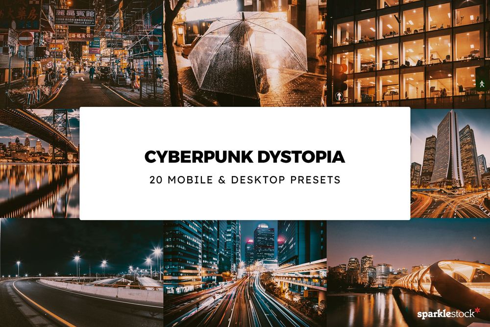 20款 Cyberpunk Dystopia Lightroom Presets & LUTs