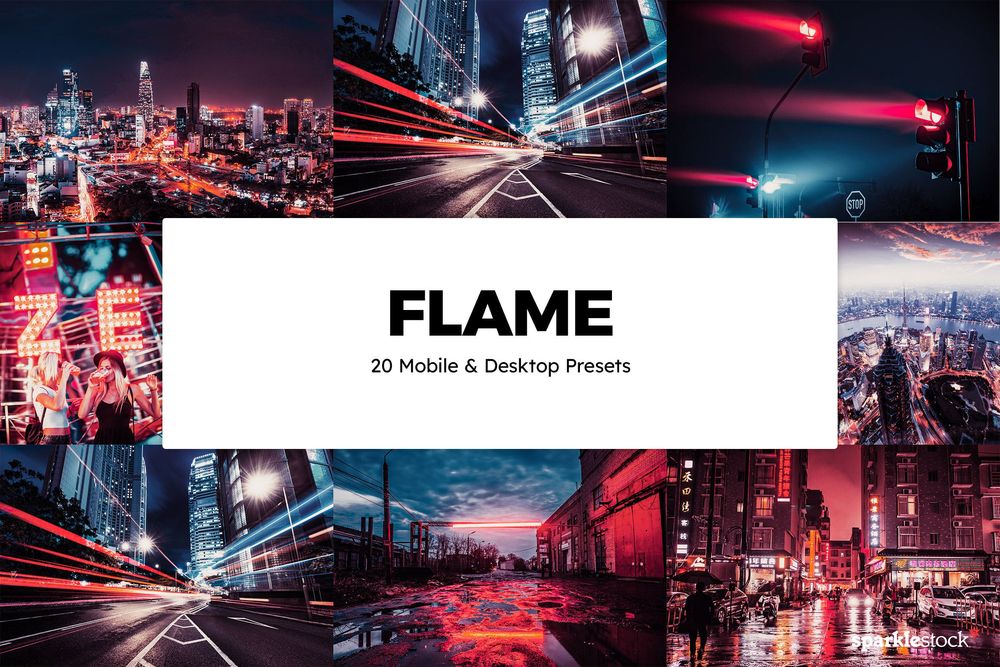 20款 Flame Lightroom Presets & LUTs