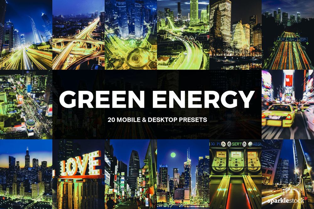 20款 Green Energy Lightroom Presets and LUTs