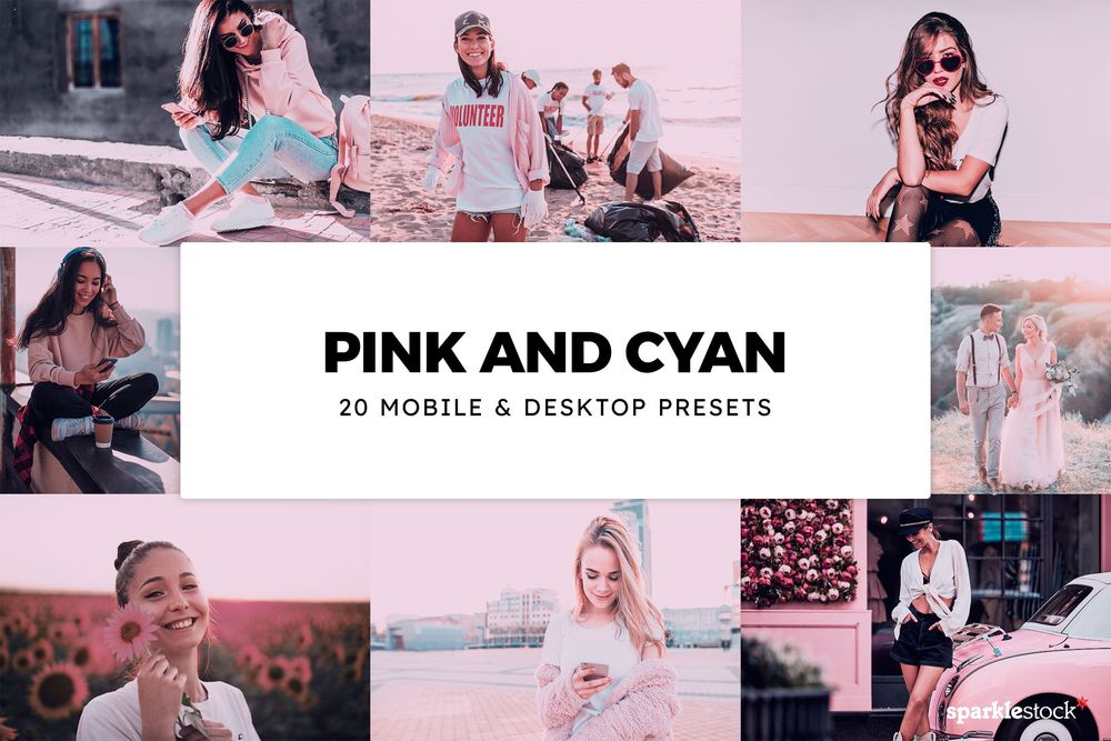 20款 Pink and Cyan Lightroom Presets & LUTs