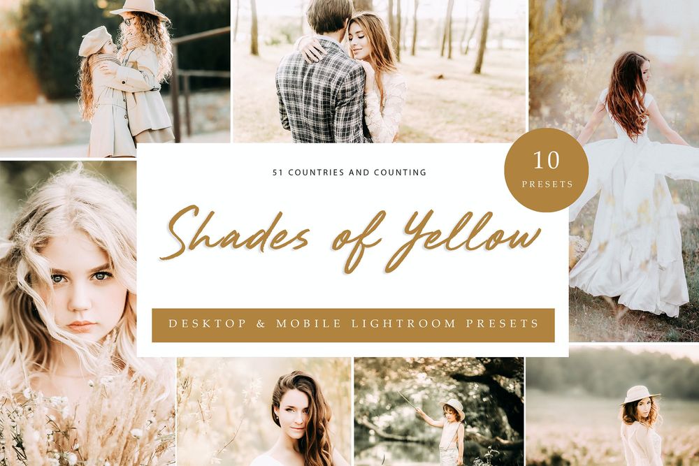 Lightroom Presets Shades of Yellow
