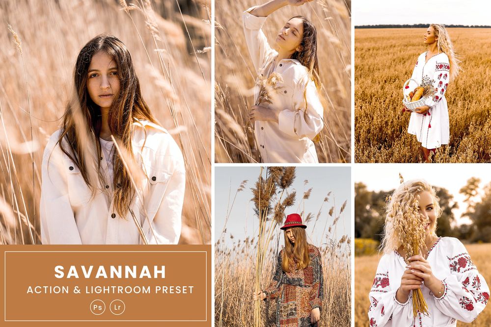 Savannah Photoshop Action & Lightrom Presets