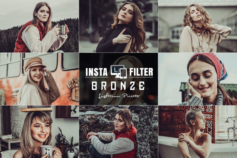 青铜色调画面效果拍照预设