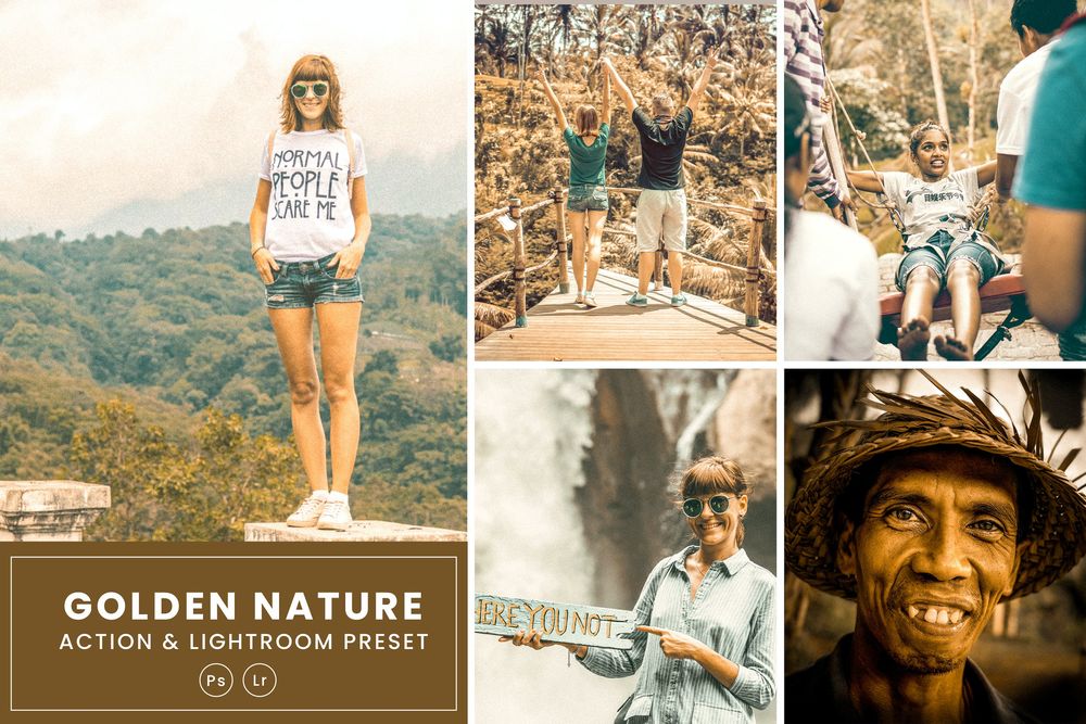 金色自然色调画风预设