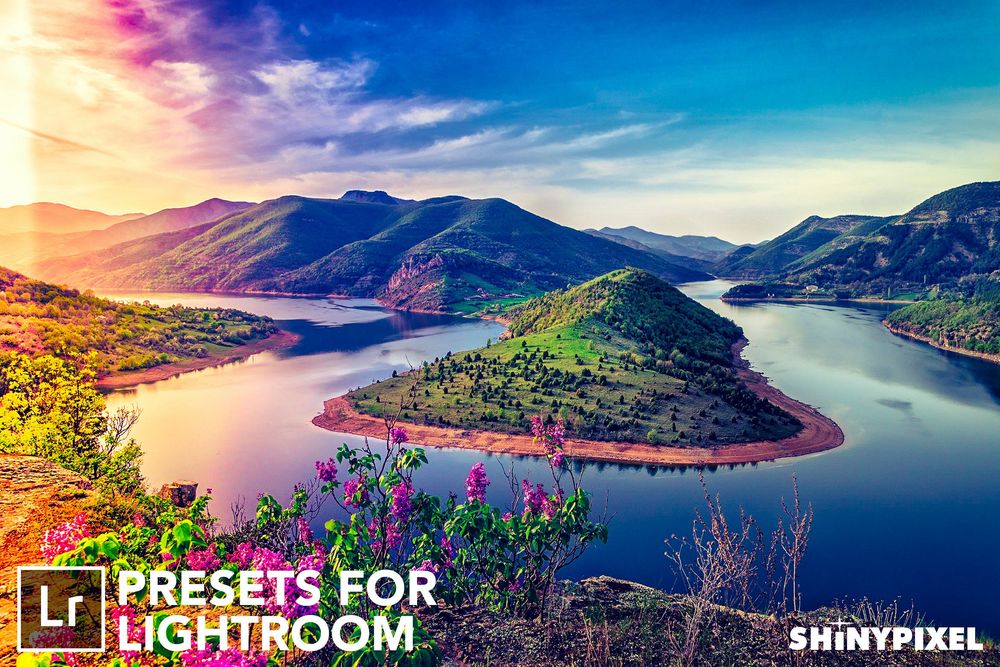 漏光画面效果户外环境照片预设