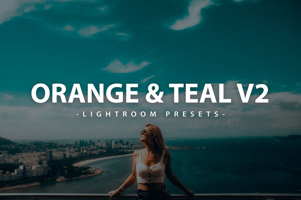 橙色和青色照片画面色调预设