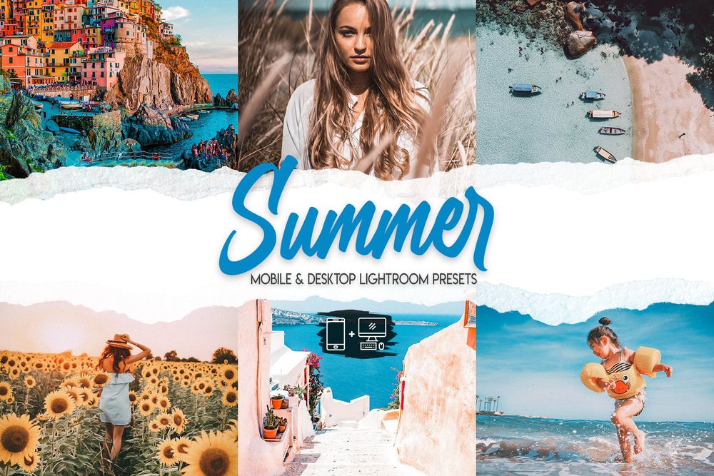 15款夏季岛屿旅行胜地画面效果预设