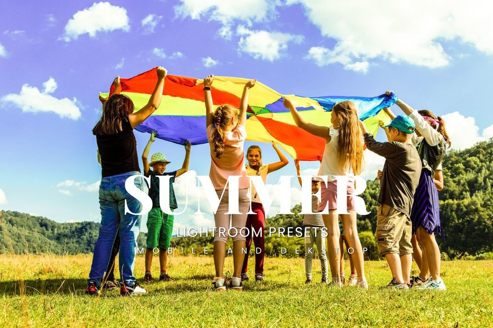 夏日绿色休闲娱乐环境主题拍照预设