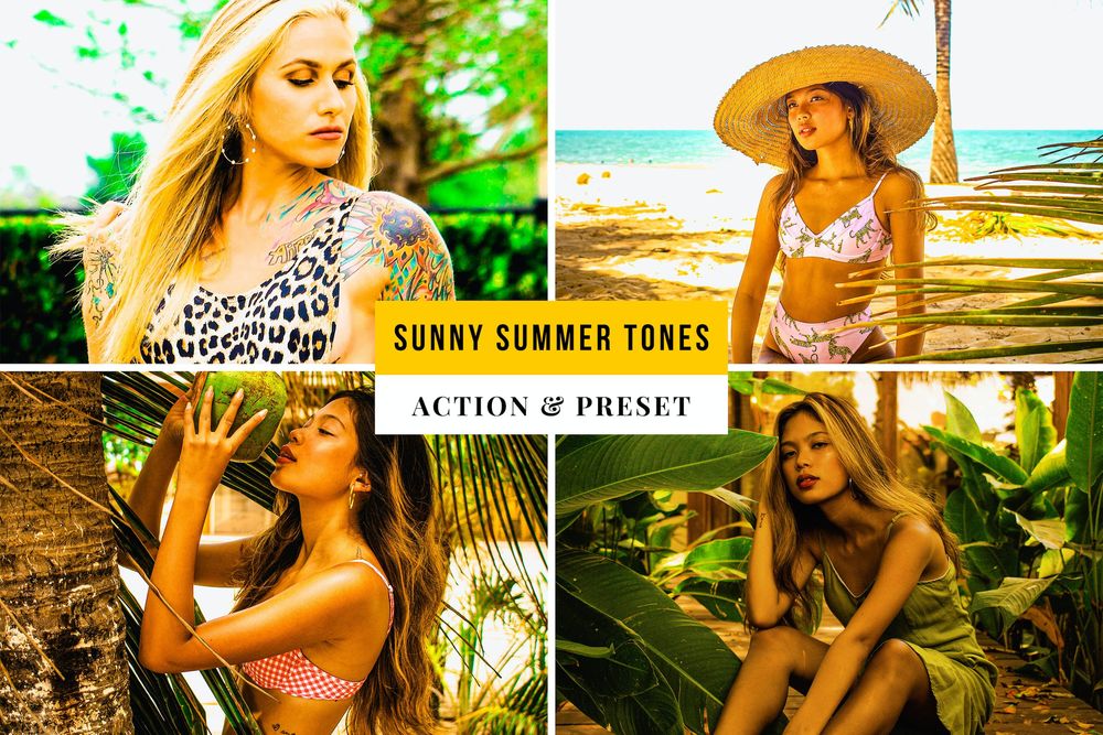 阳光明媚的夏日色调画面效果预设