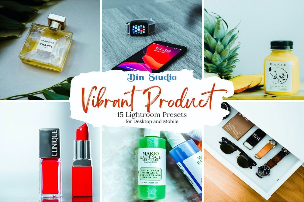 充满活力的产品主题画面预设