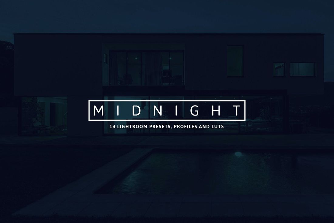 14 Midnight Lightroom Presets, Profiles and LUTs