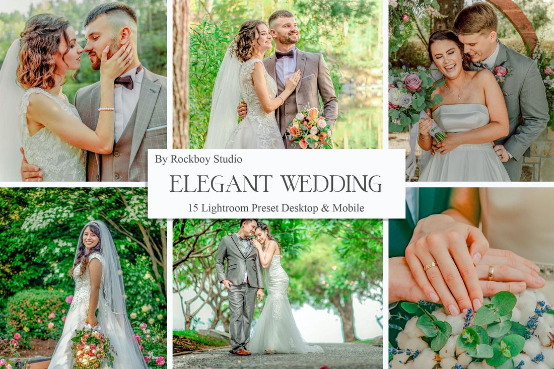 15 Elegant Wedding Lightroom Presets Vol. 2