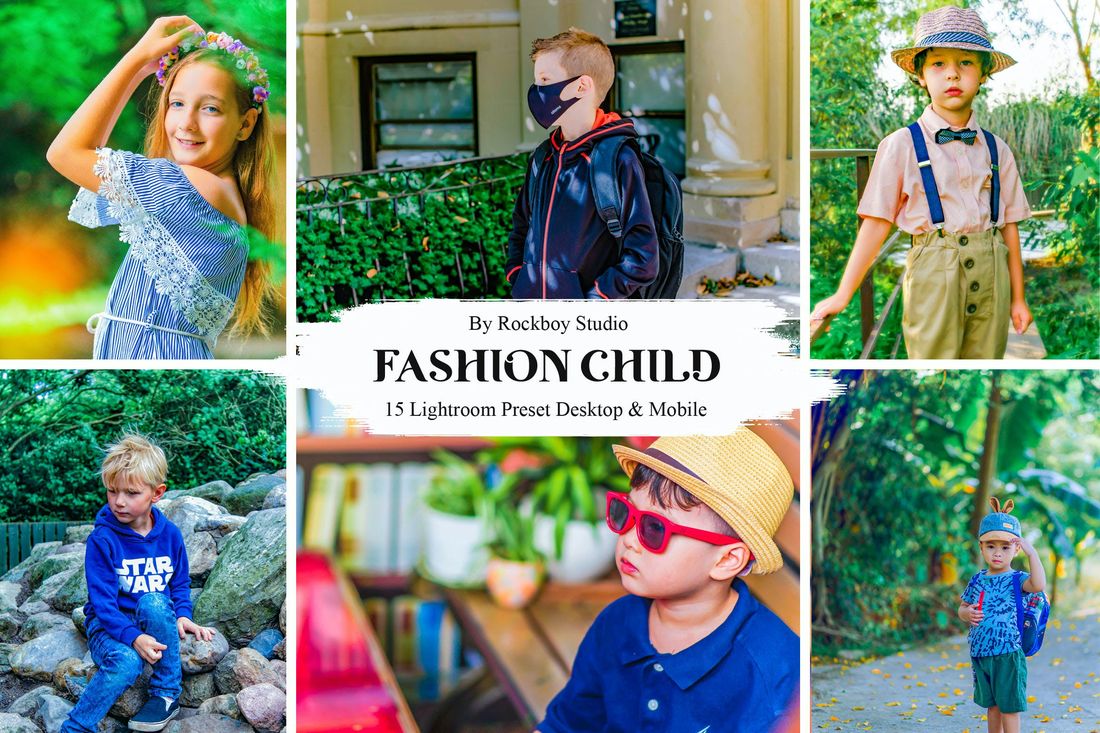 15 Fashion Child Lightroom Presets