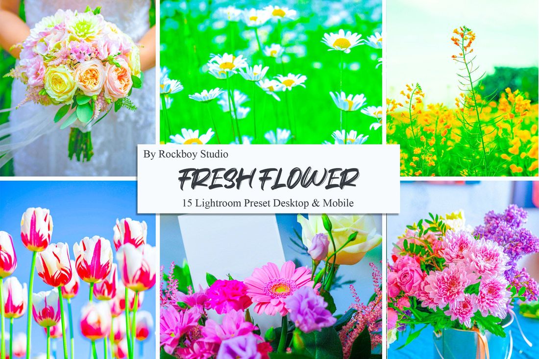 15 Fresh Flower Lightroom Presets