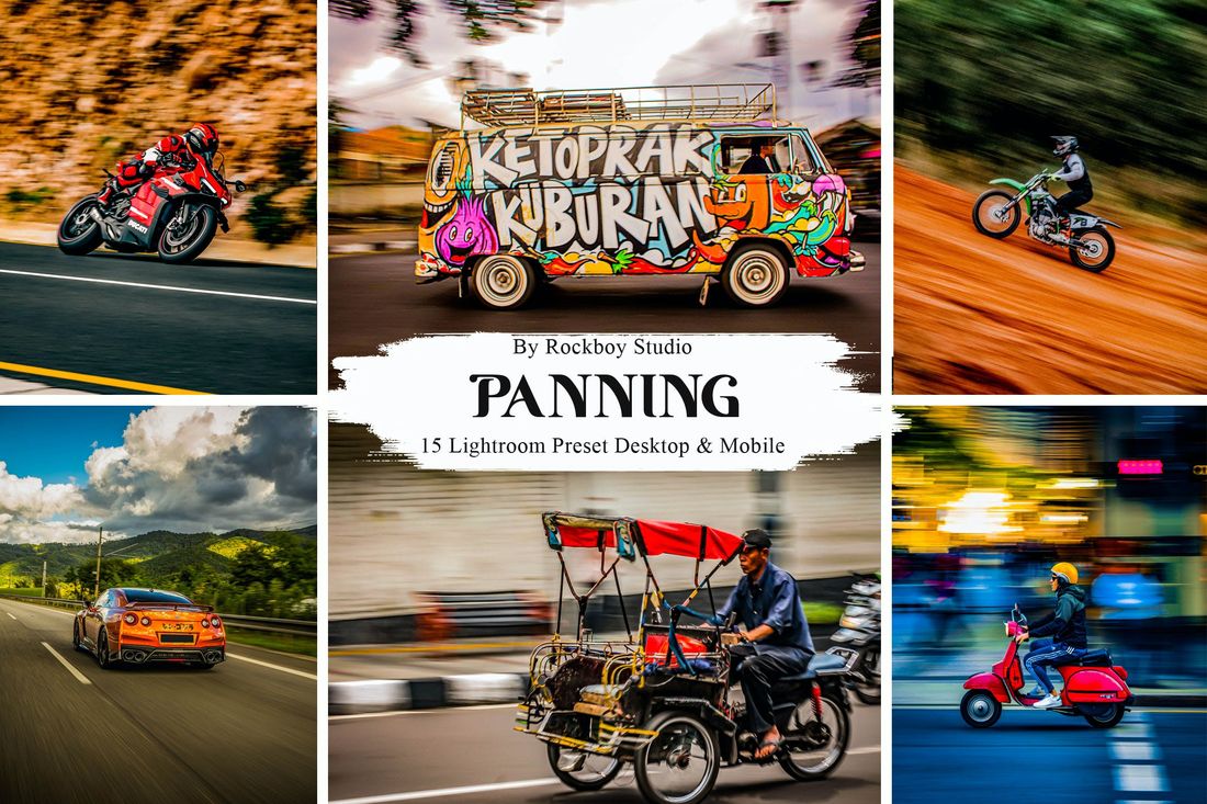 15 Panning Lightroom Presets