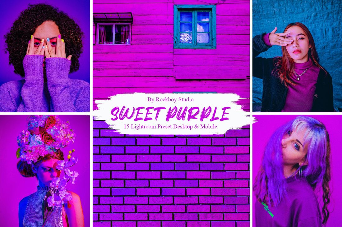 15 Sweet Purple Lightroom Presets