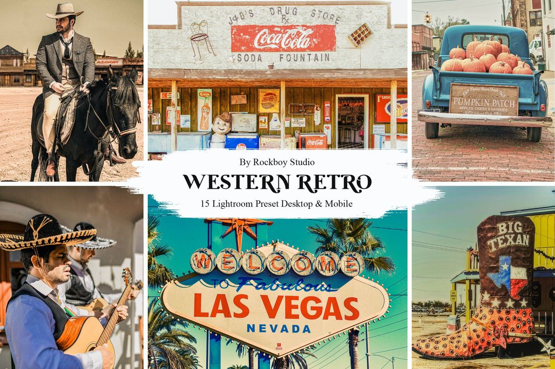 15 Western Retro Lightroom Presets