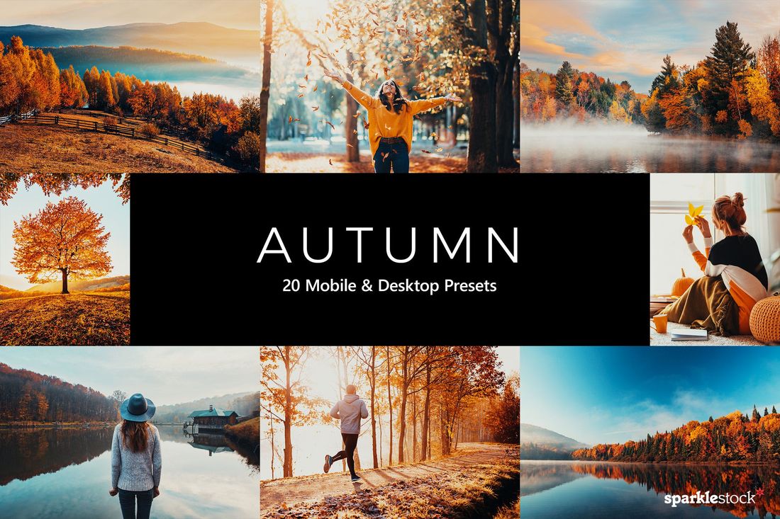 20 Autumn Lightroom Presets & LUTs