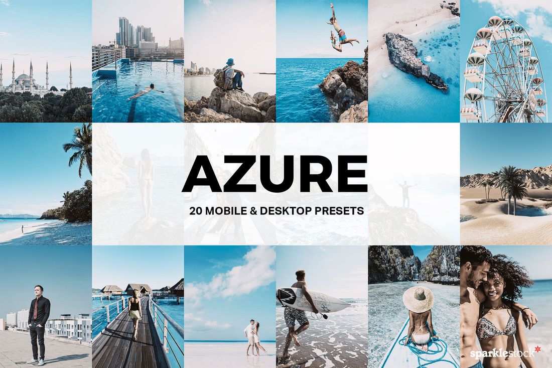 20 Azure Lightroom Presets and LUTs