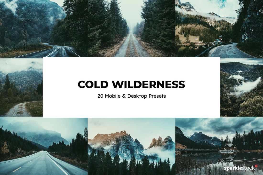 20 Cold Wilderness Lightroom Presets & LUTs