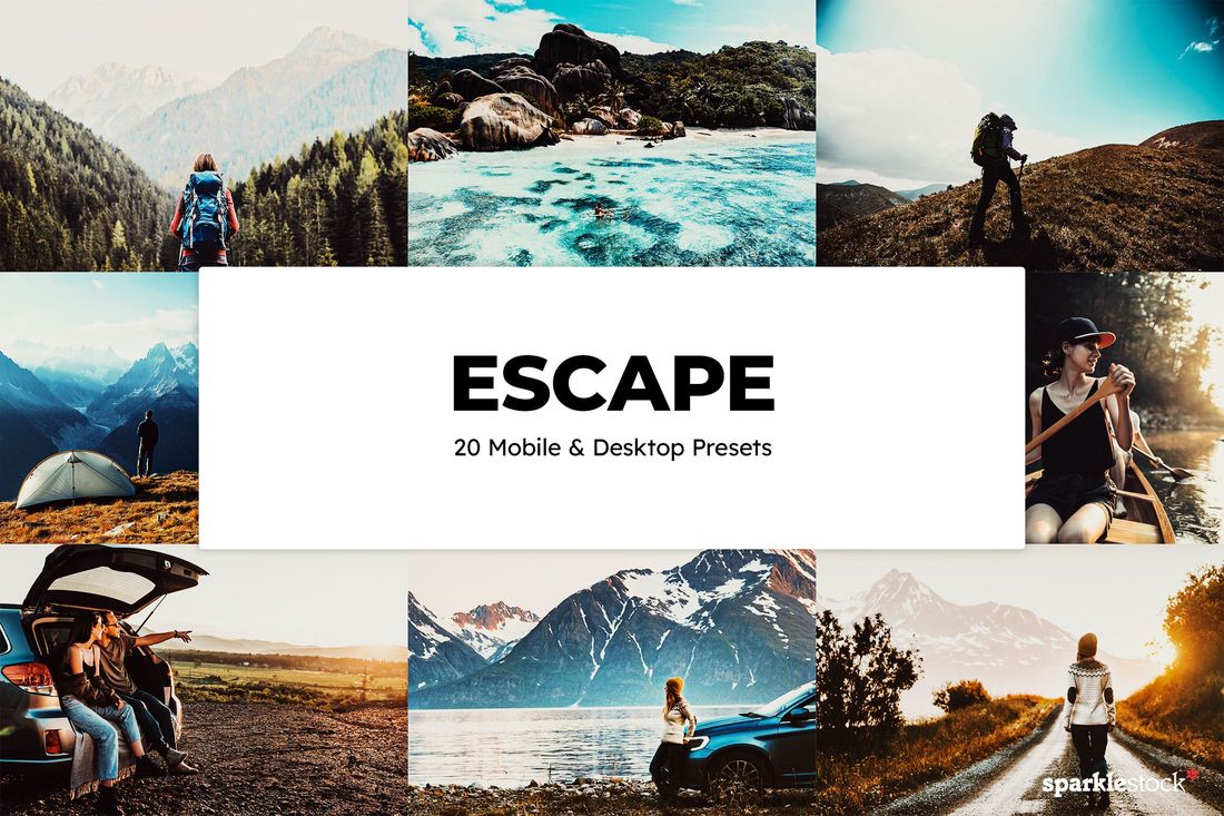 20 Escape Lightroom Presets & LUTs