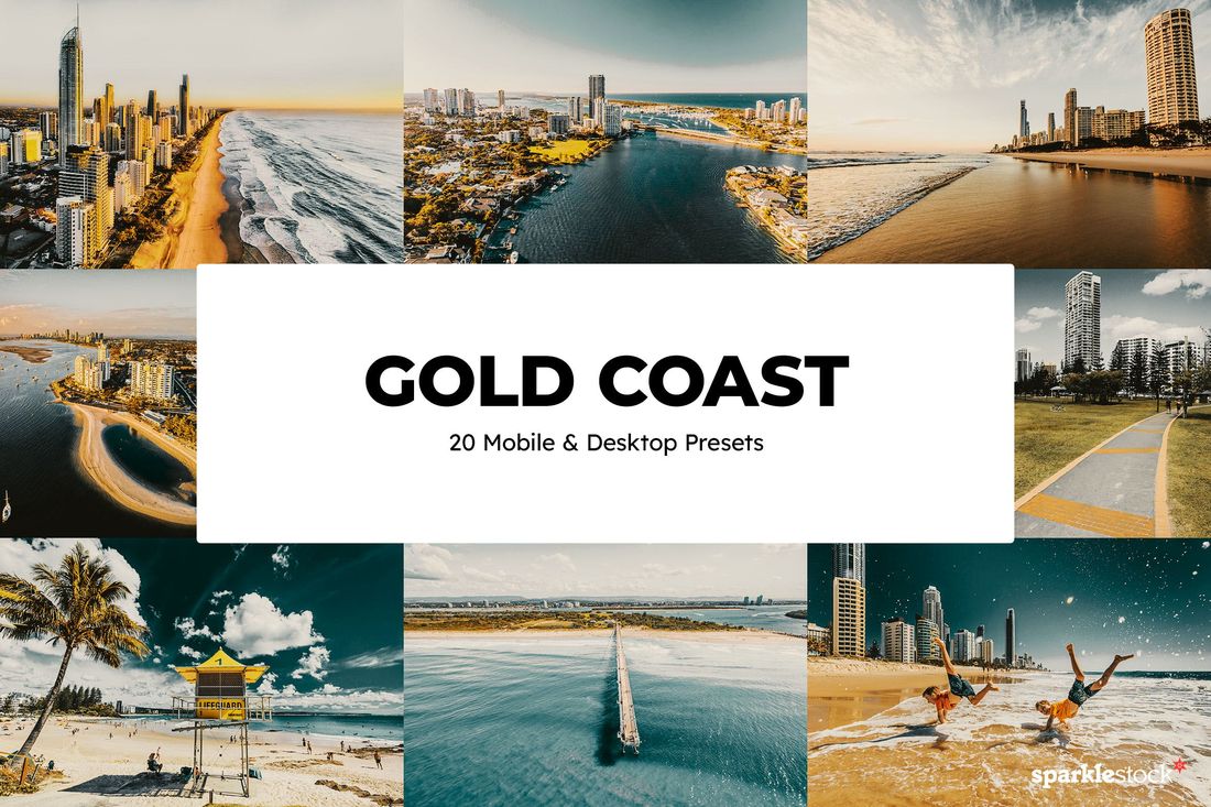 20 Gold Coast Lightroom Presets and LUTs