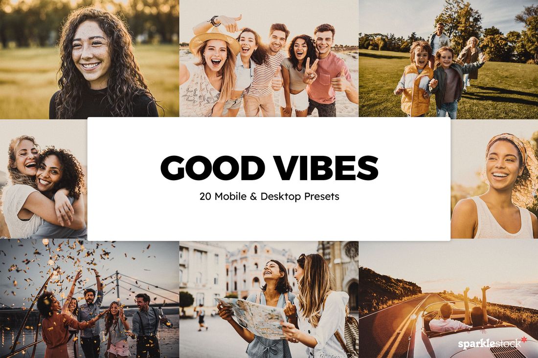 20 Good Vibes Lightroom Presets & LUTs