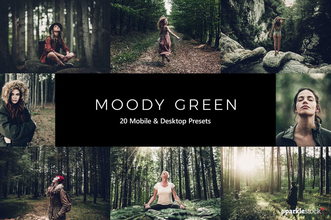 20 Moody Green Lightroom Presets & LUTs