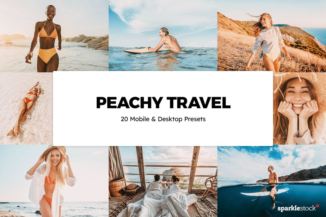20 Peachy Travel Lightroom Presets & LUTs