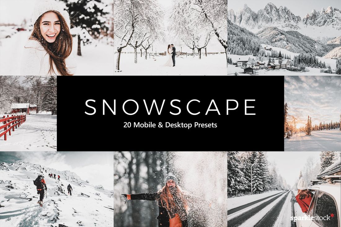 20 Snowscape Lightroom Presets & LUTs