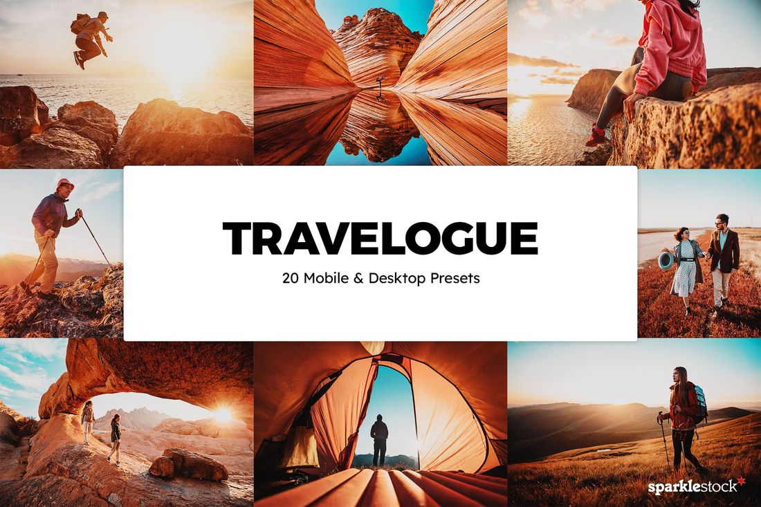 20 Travelogue Lightroom Presets & LUTs