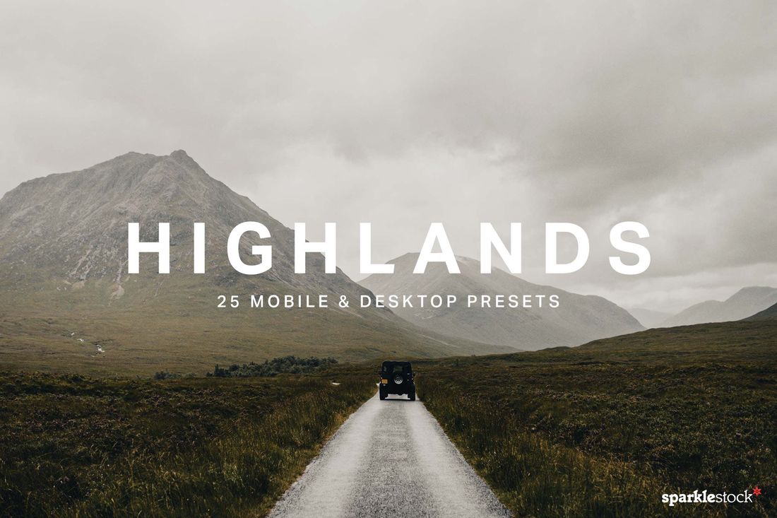 25 Highlands Lightroom Presets and LUTs
