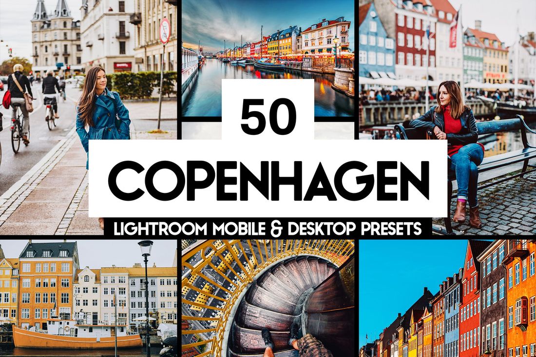 50 Copenhagen Lightroom Presets and LUTs