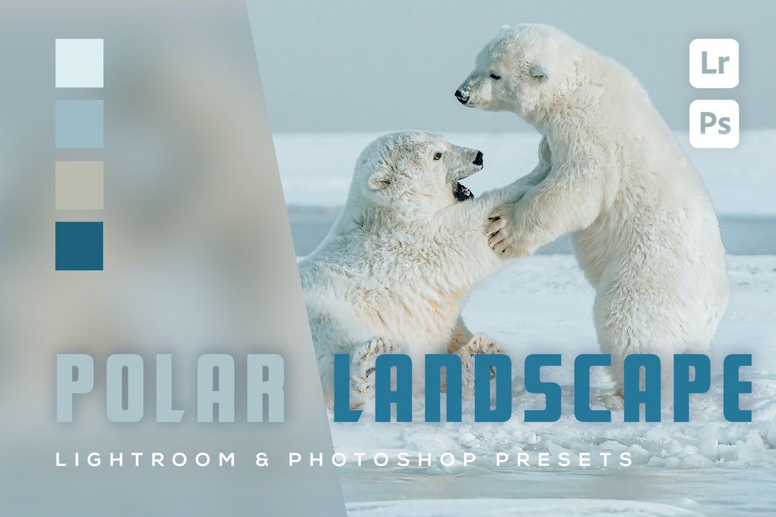 6 Polar Landscape Lightroom and Photoshop Presets